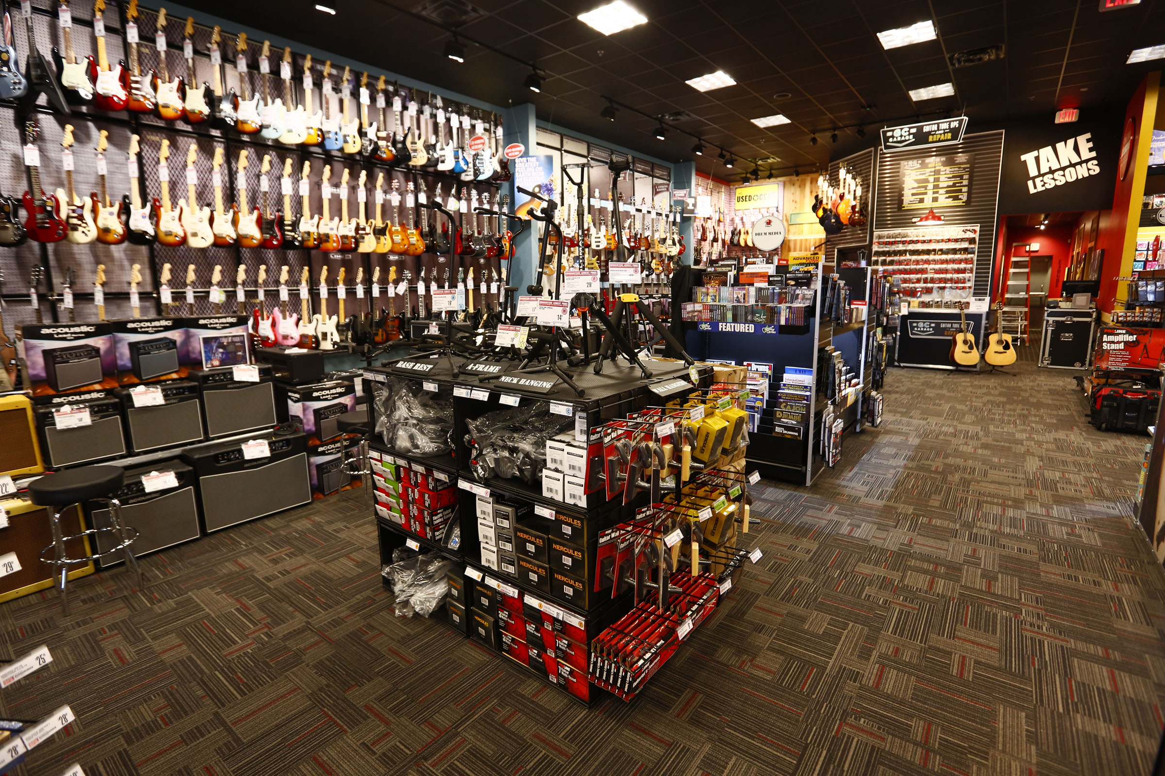 Guitar Center opens in Ellsworth Place